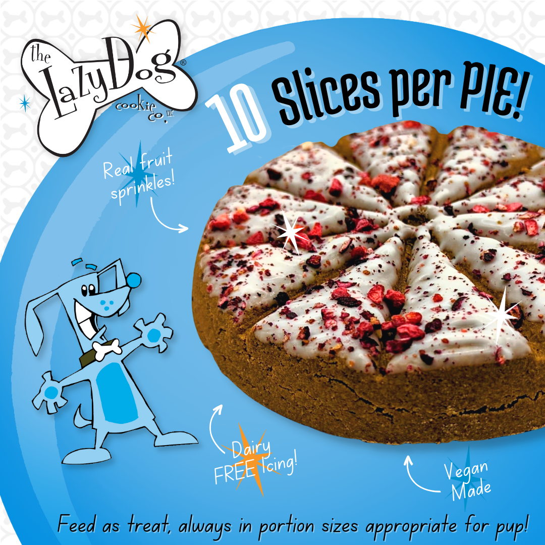 The Original Pup-PIE® Happy Birthday for a Charming Boy - Pie Shaped Treat for Dogs!