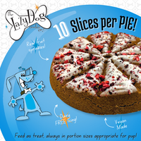The Original Pup-PIE® Happy Birthday for a Charming Boy - Pie Shaped Treat for Dogs!