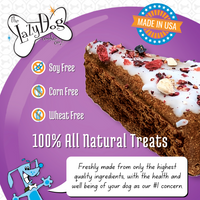 The Original Pup-PIE® Happy Birthday for a Special Dog - Pie Shaped Treat for Dogs!