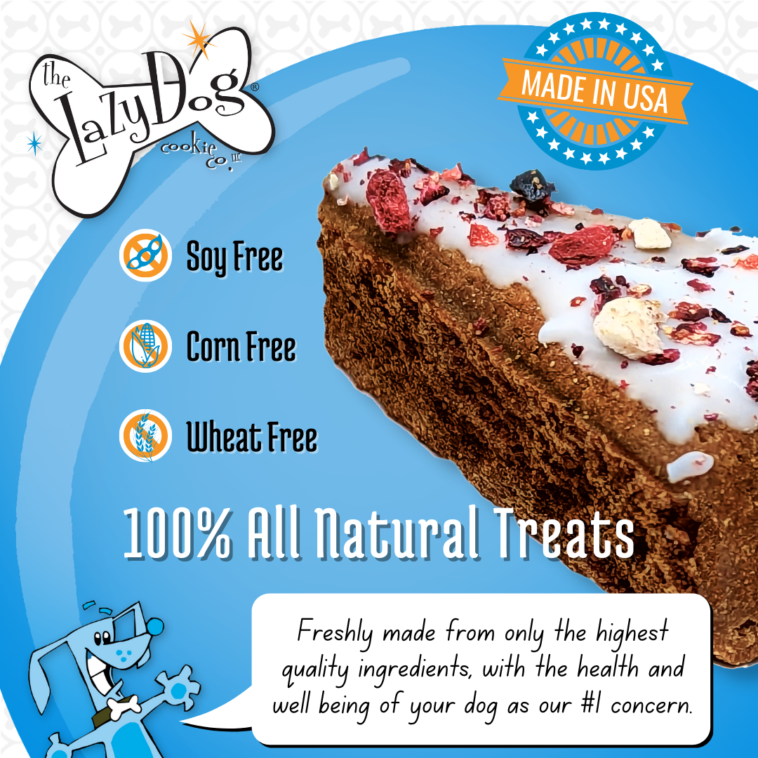 The Original Pup-PIE® Happy Birthday for a Charming Boy - Pie Shaped Treat for Dogs!