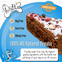 The Original Pup-PIE® Happy Birthday for a Charming Boy - Pie Shaped Treat for Dogs!