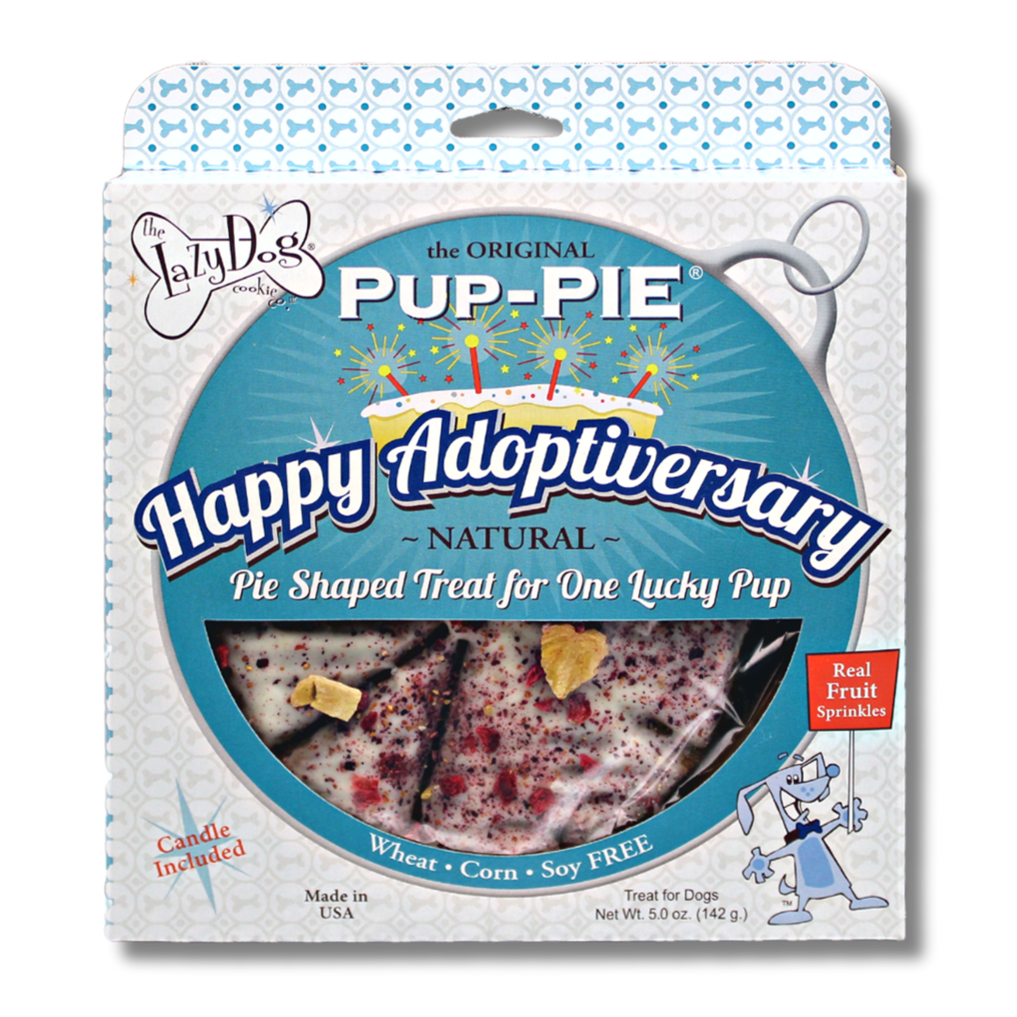 The Original Pup-PIE® Happy Adoptiversary Pie Shaped Treat for