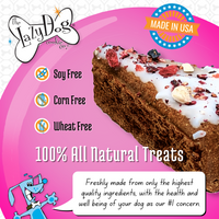 The Original Pup-PIE® Happy Birthday for a Darling Girl - Pie Shaped Treat for Dogs!