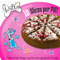 The Original Pup-PIE® Happy Birthday for a Darling Girl - Pie Shaped Treat for Dogs!