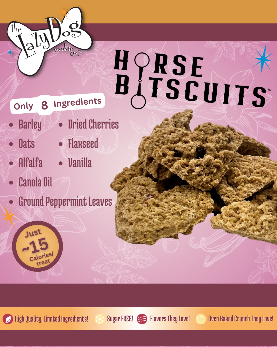 Cherry Vanilla Peppermint- Horse Bitscuits™