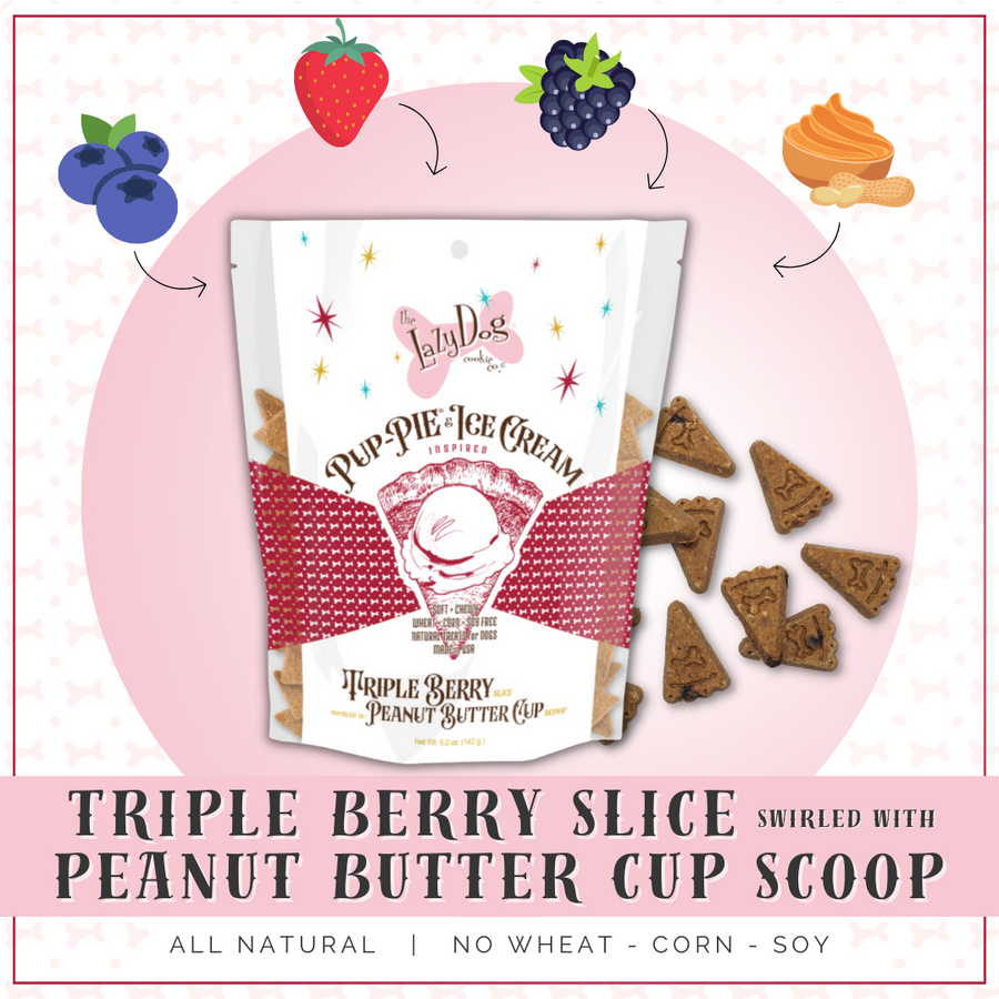 Triple Berry Slice Swirled w/Peanut Butter Cup Scoop