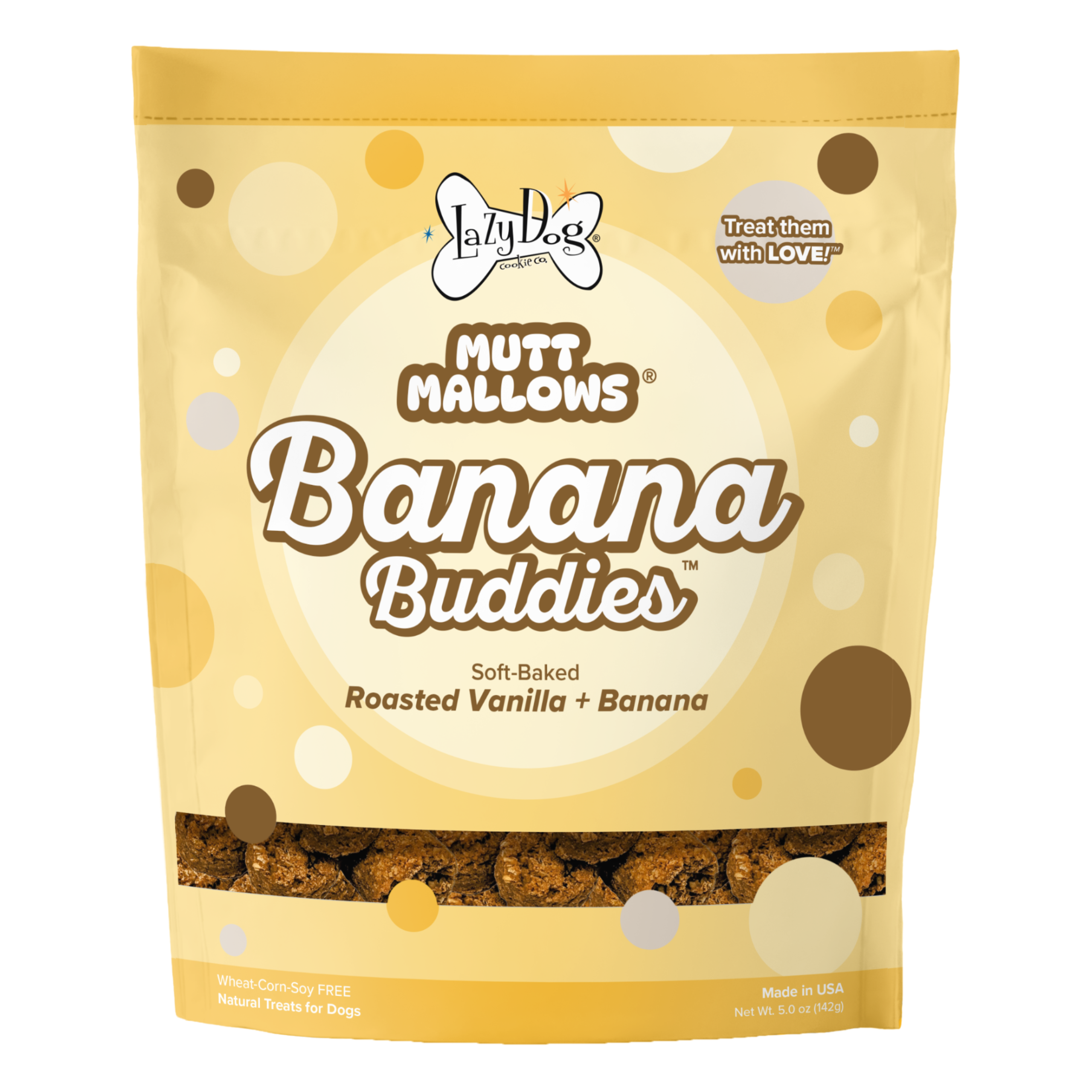 Mutt Mallows® Banana Buddies – The Lazy Dog Cookie Co
