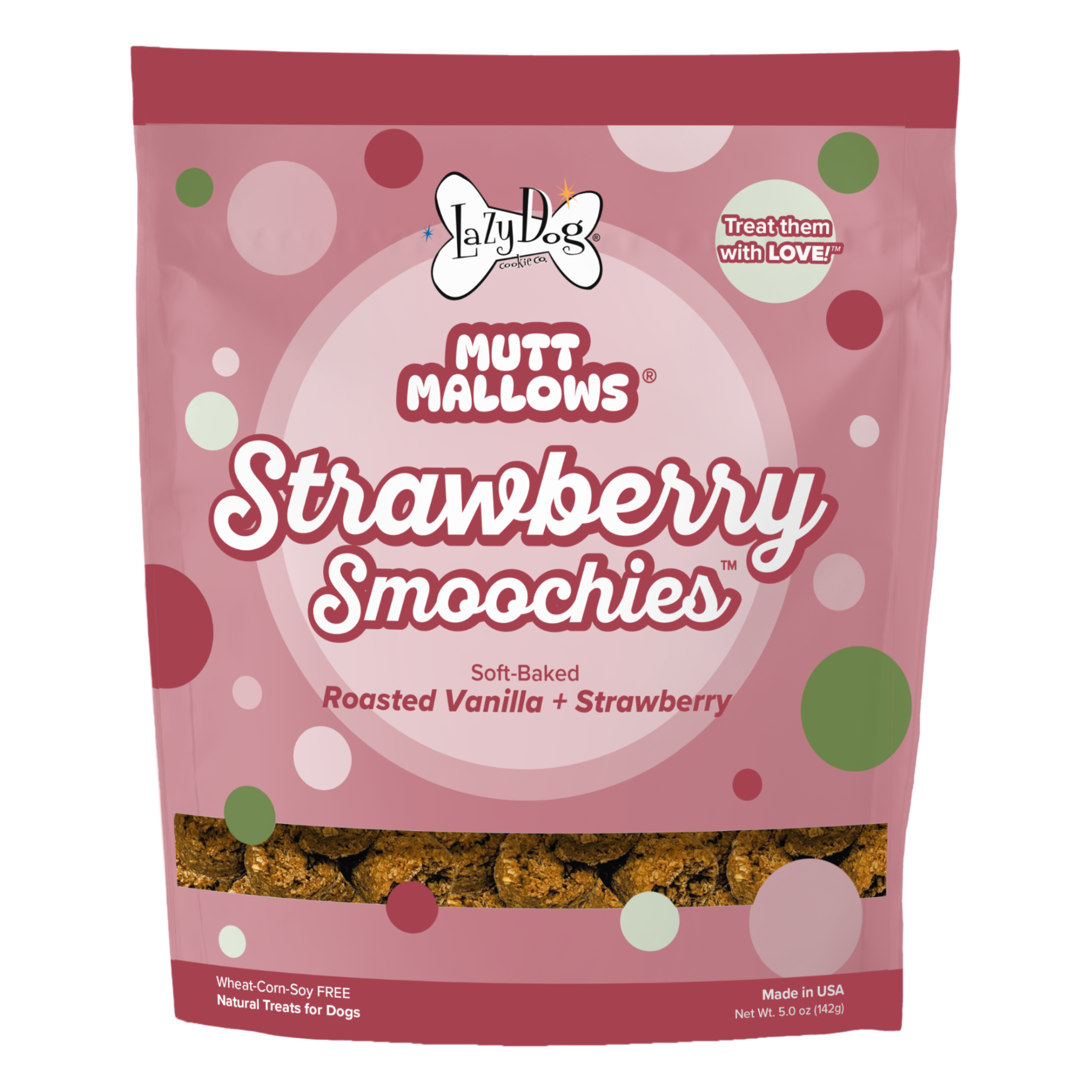 it-dogs スイートフラワーチュチュＭ Mutt Mallows® Strawberry Smoochies – The Lazy Dog Cookie Co