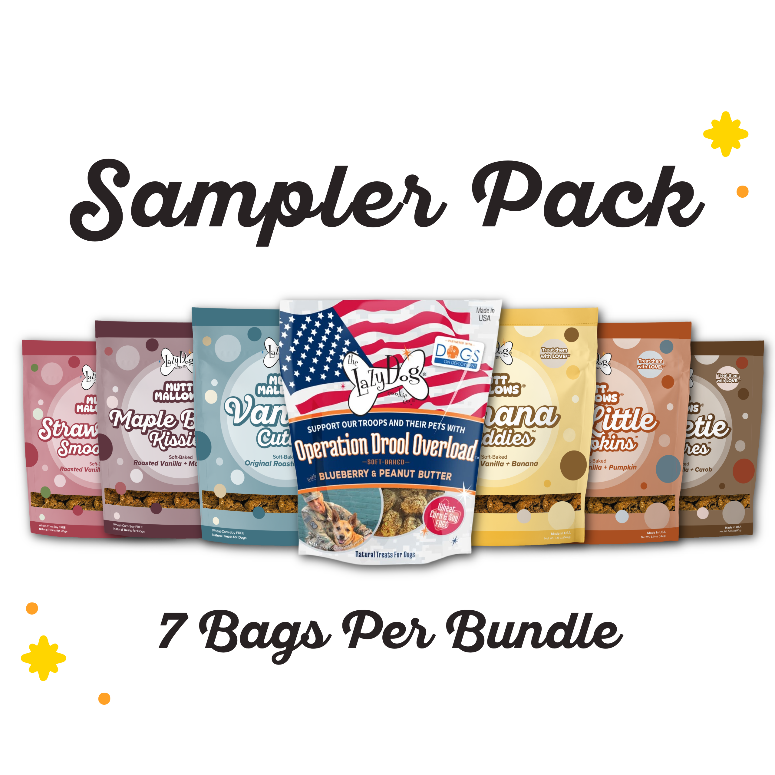 Mutt Mallows® Sampler Pack – The Lazy Dog Cookie Co