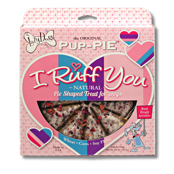 The Original Pup-PIE® I Ruff You - Pie Shaped Treat for Dogs!