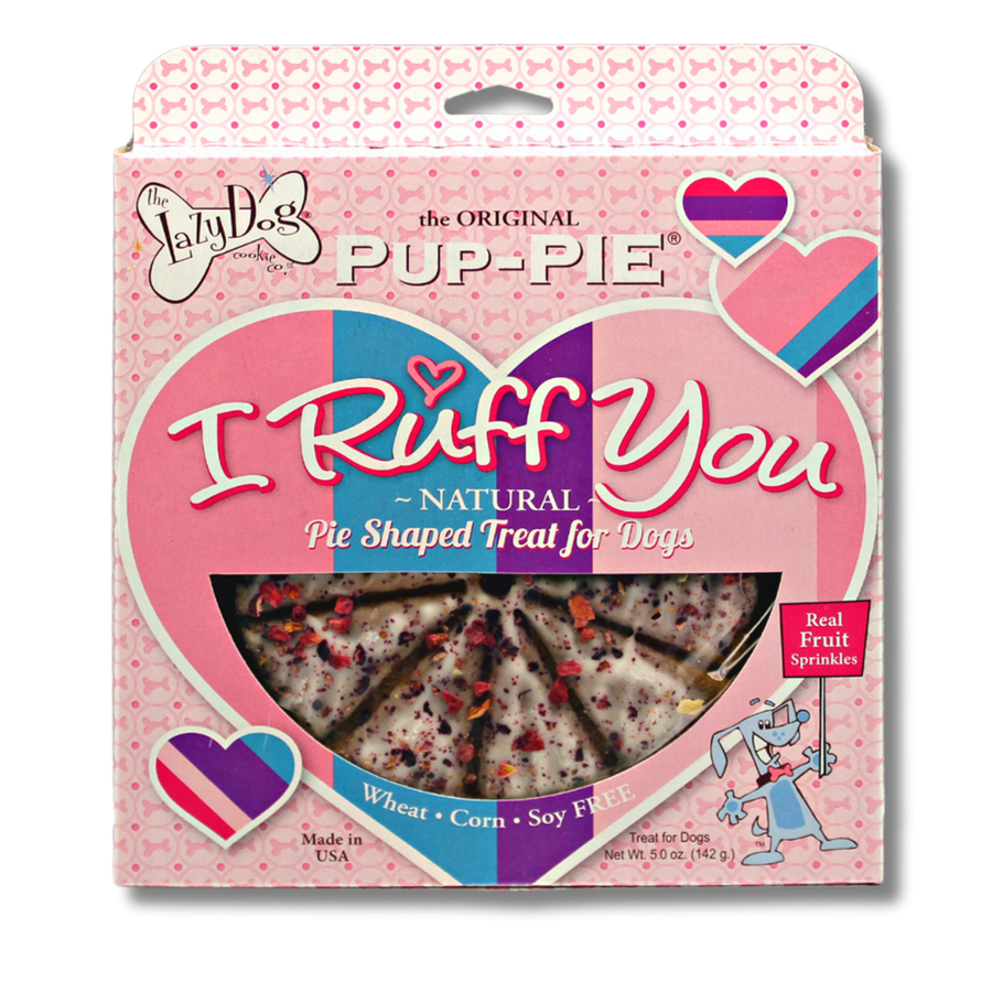 The Original Pup-PIE® I Ruff You - Pie Shaped Treat for Dogs!