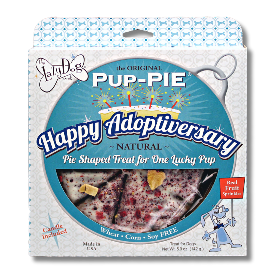 The Original Pup-PIE® Happy Adoptiversary - Pie Shaped Treat for Dogs!