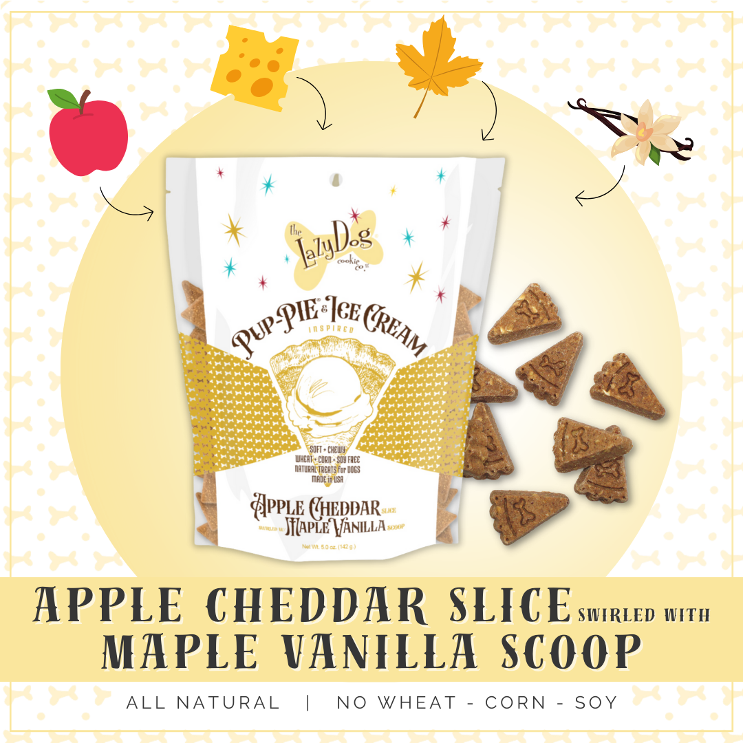 Apple Cheddar Slice Swirled w/Maple Vanilla Scoop
