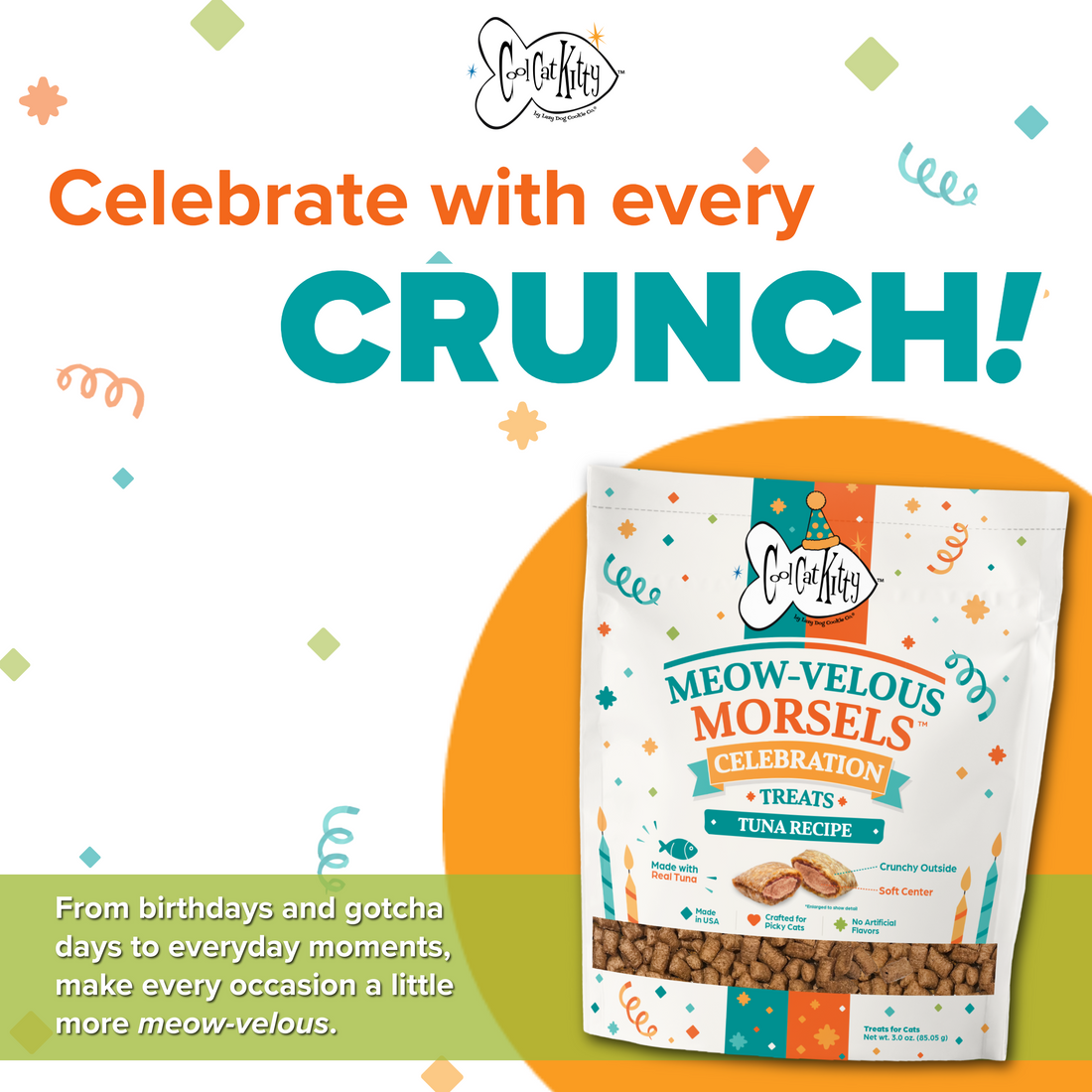 ✨Presale Item!- Cool Cat Kitty™ Meow-velous Morsels™ Tuna Recipe