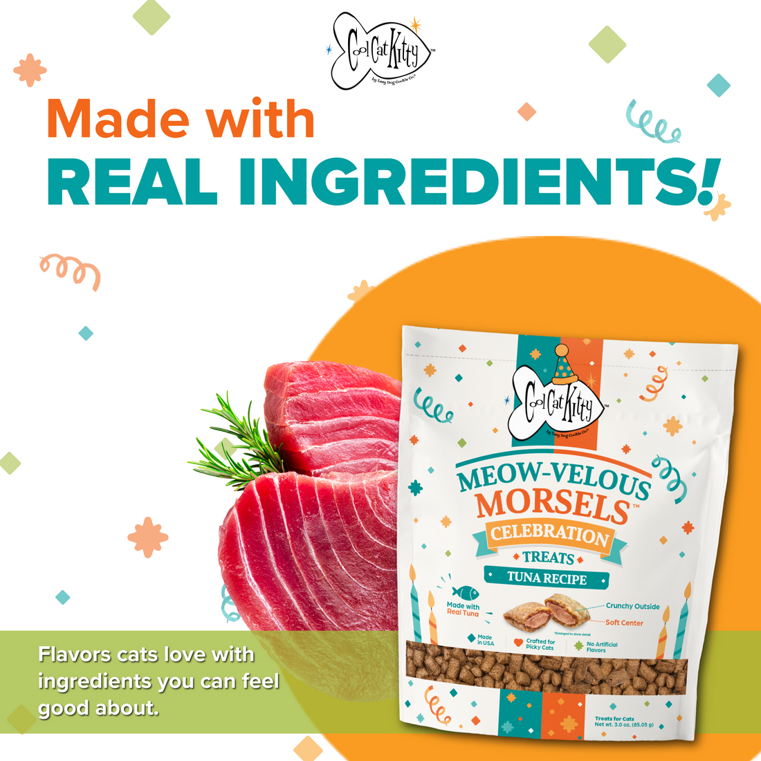 ✨Presale Item!- Cool Cat Kitty™ Meow-velous Morsels™ Tuna Recipe