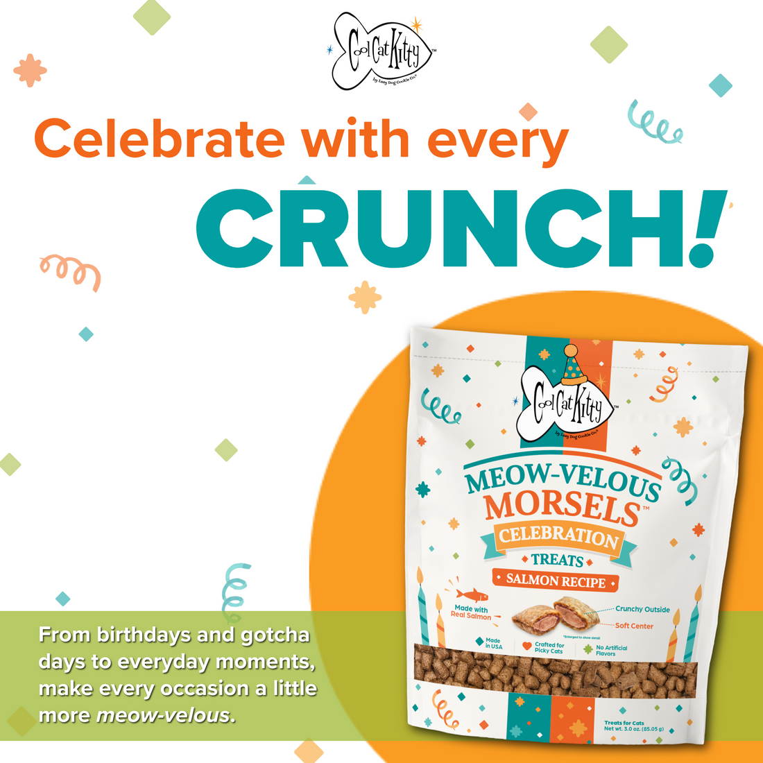 ✨Presale Item!- Cool Cat Kitty™ Meow-velous Morsels™ Salmon Recipe
