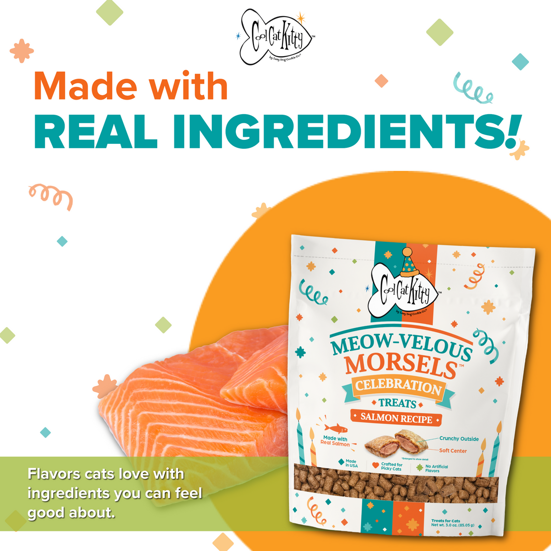 ✨Presale Item!- Cool Cat Kitty™ Meow-velous Morsels™ Salmon Recipe