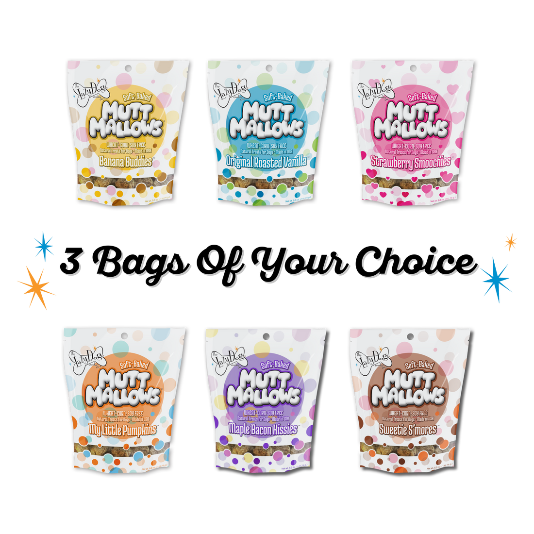 Pick-Your-Own Mutt Mallows®️ 3 Pack