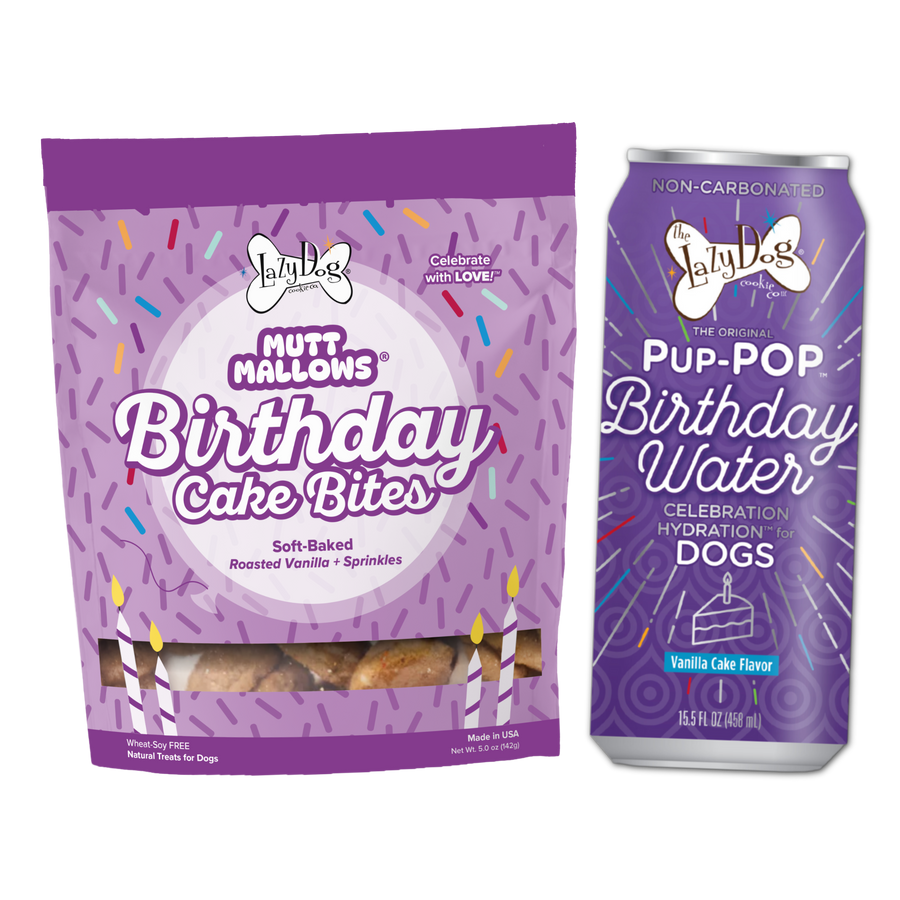 Mutt Mallows® Birthday Cake Bites – The Lazy Dog Cookie Co
