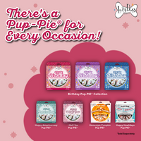 The ORIGINAL Pup-PIE® Happy Birthday for a Darling Dog - Pie Shaped Treat for Dogs!