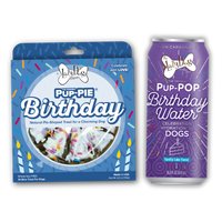 The Original Pup-PIE® Happy Birthday for a Charming Dog - Pie Shaped Treat for Dogs!