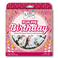 The Original Pup-PIE® Happy Birthday for a Darling Dog - Pie Shaped Treat for Dogs!