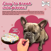 The Original Pup-PIE® Happy Birthday for a Darling Dog - Pie Shaped Treat for Dogs!
