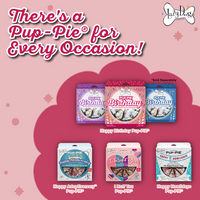 The Original Pup-PIE® Happy Birthday for a Darling Dog - Pie Shaped Treat for Dogs!
